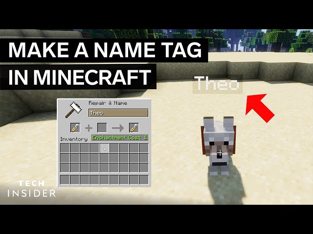 how to make a name tag in minecraft