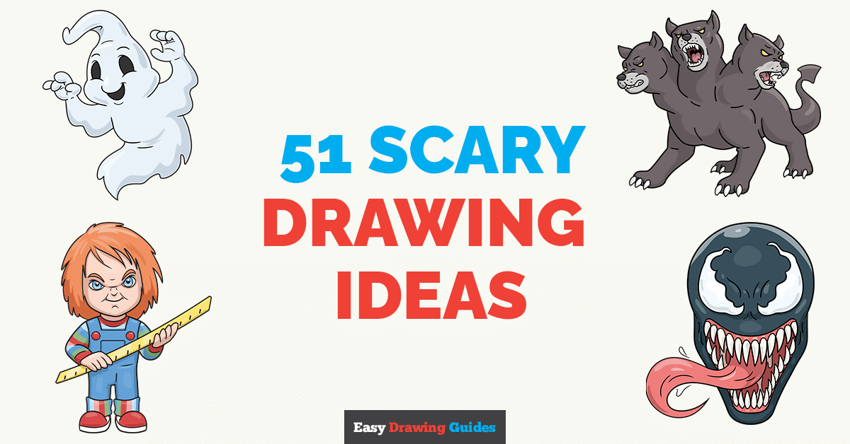 easy creepy drawing ideas