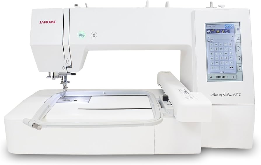 janome 400e embroidery machine