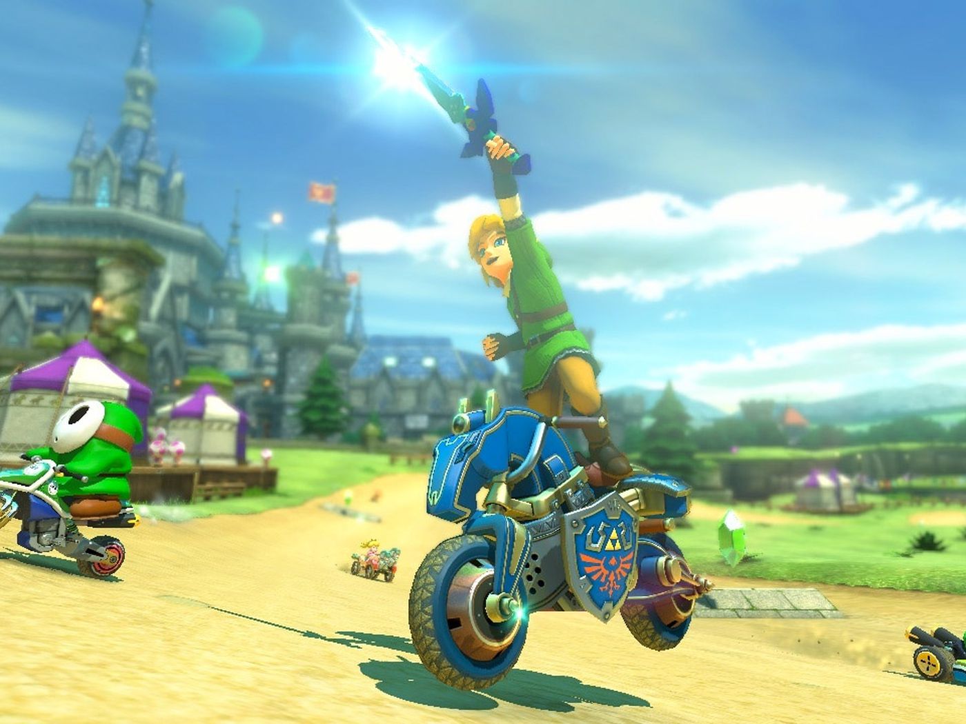 best link setup mario kart 8