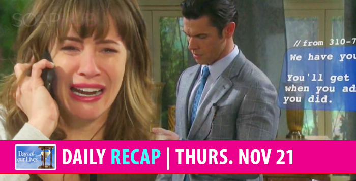 days of our lives recaps