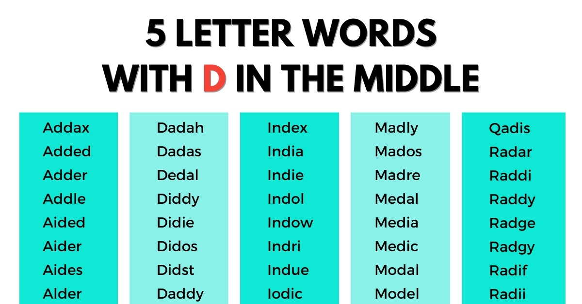 5 letter words with ead in the middle