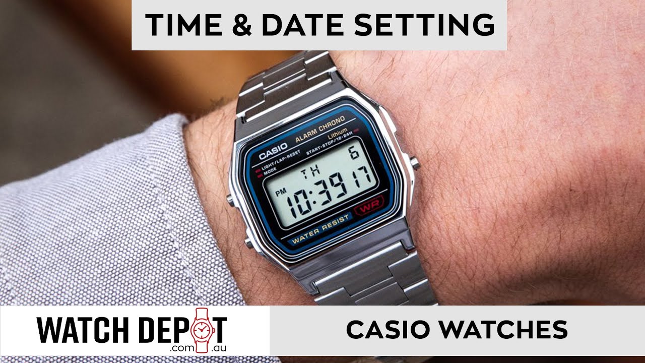 how to adjust time in casio watch