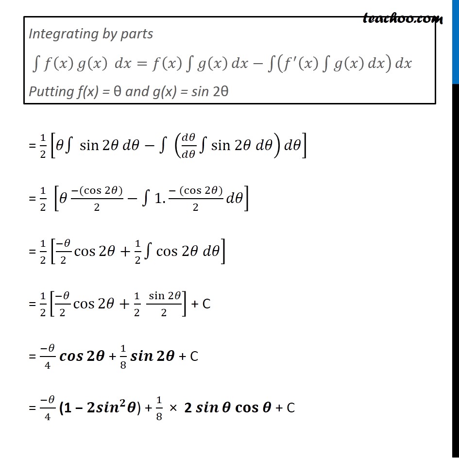 integrate x sin inverse x