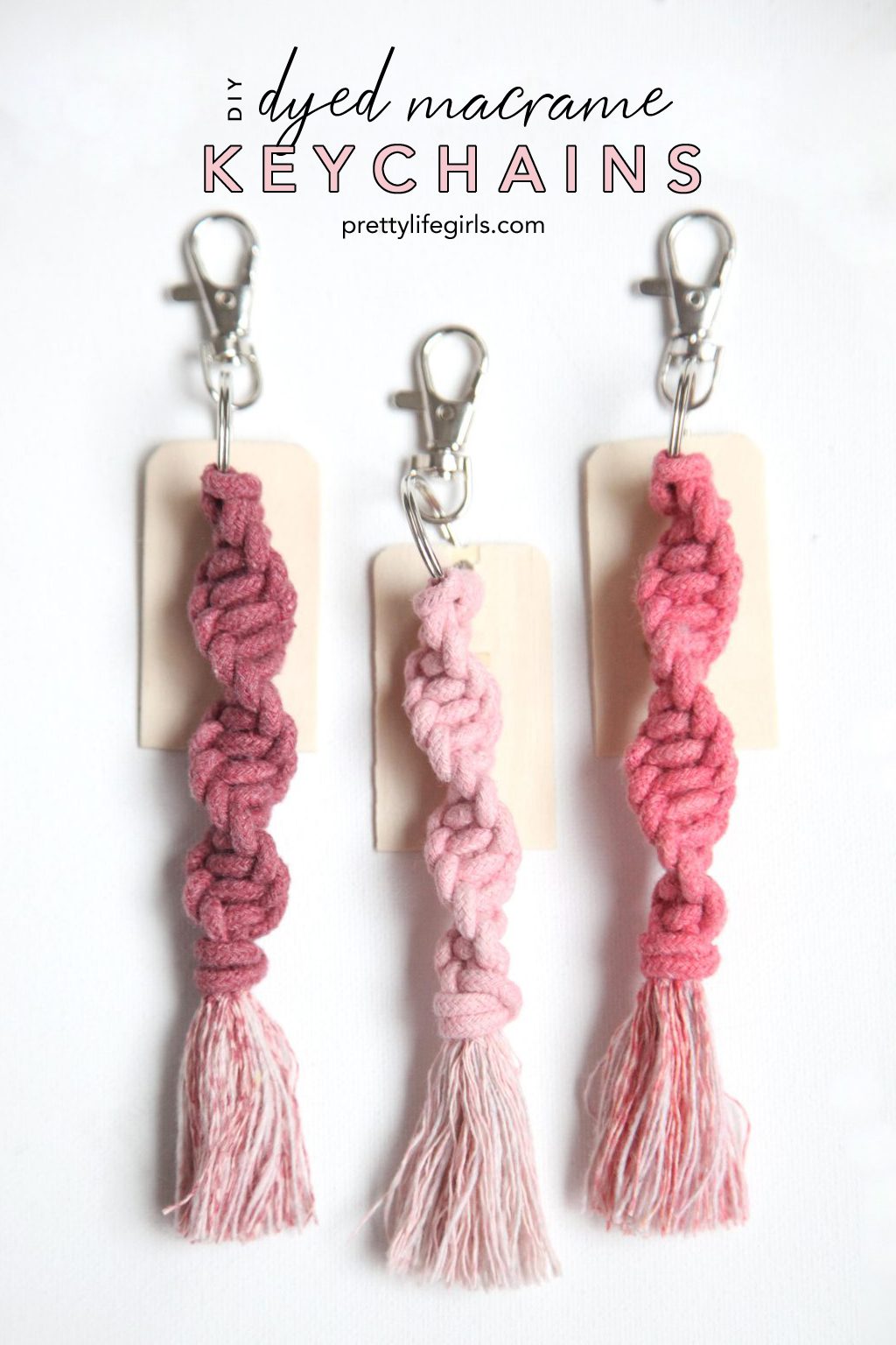 macrame keyring tutorial