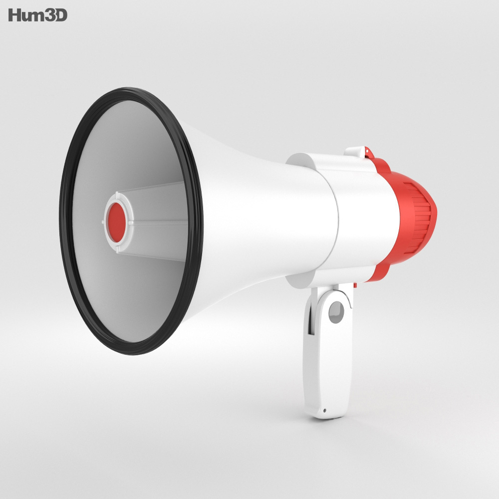 megaphone 3d model free