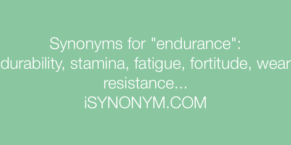 endurance thesaurus