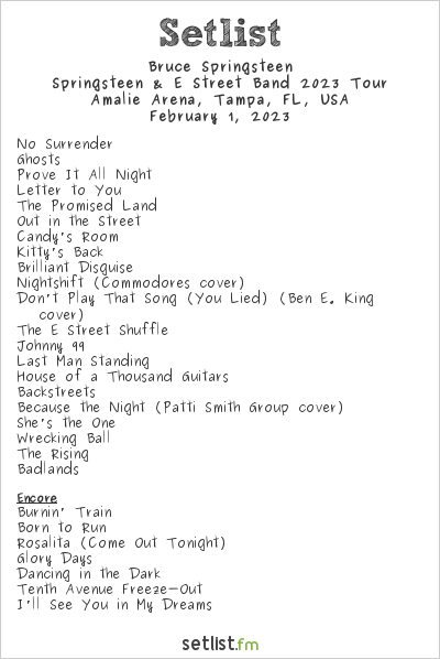 setlist springsteen 2023