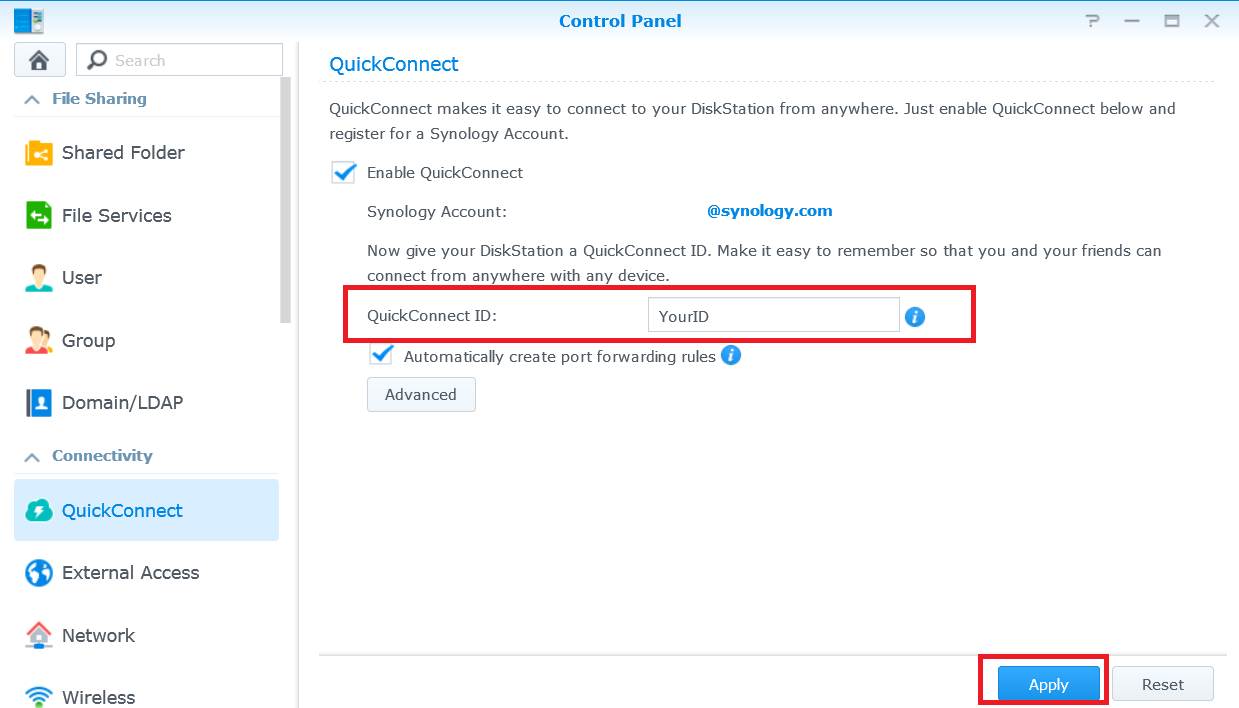 synology quickconnect