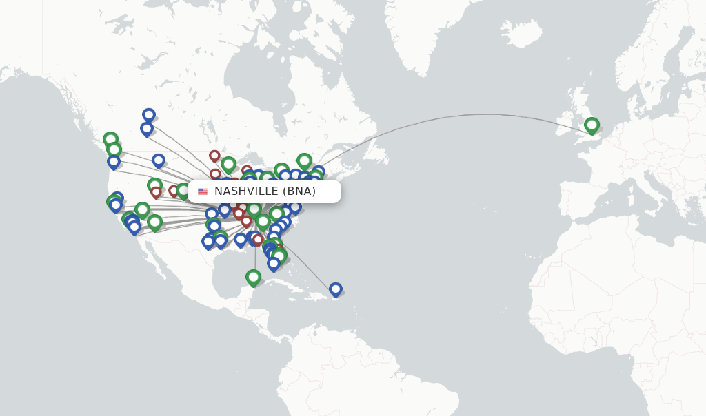 airline flights to nashville tn