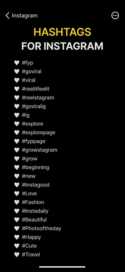 top hashtags