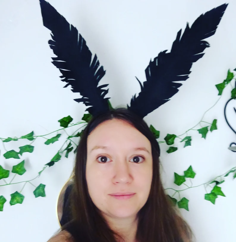 moth antennae headband