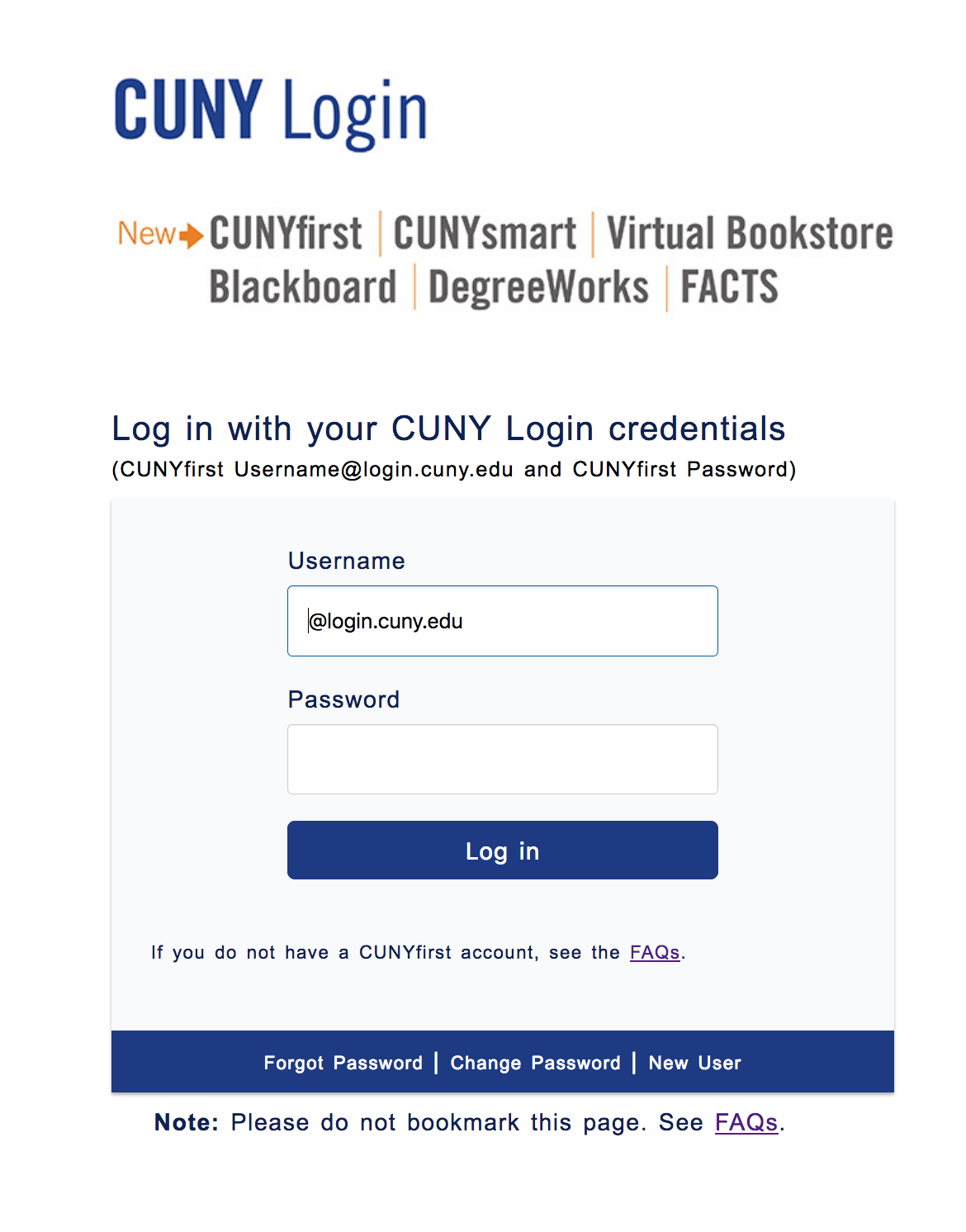 cuny blackboard login