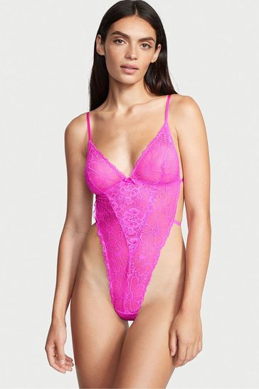 victoria secret bodysuit pink