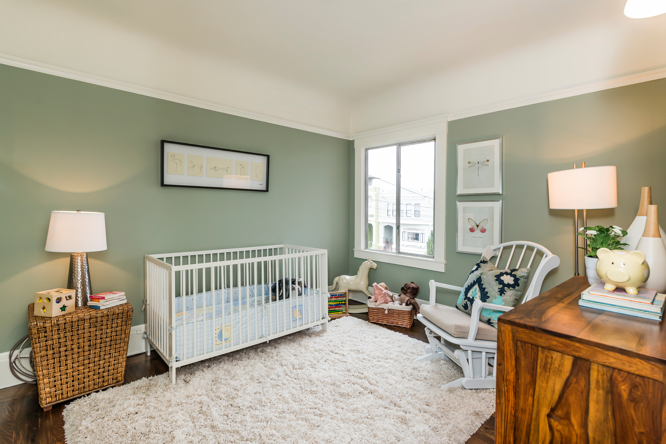 green nursery room ideas