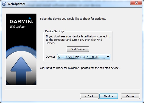 garmin software update