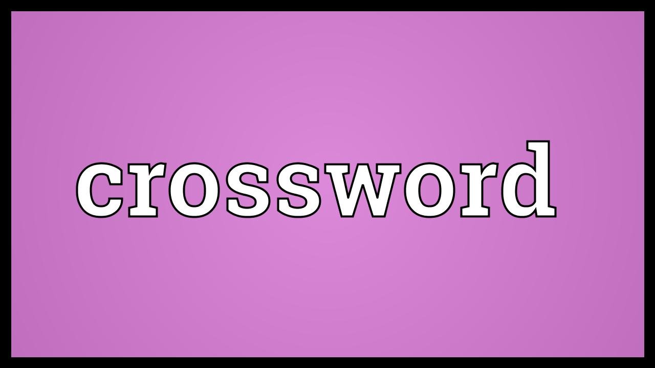 crossword meaning