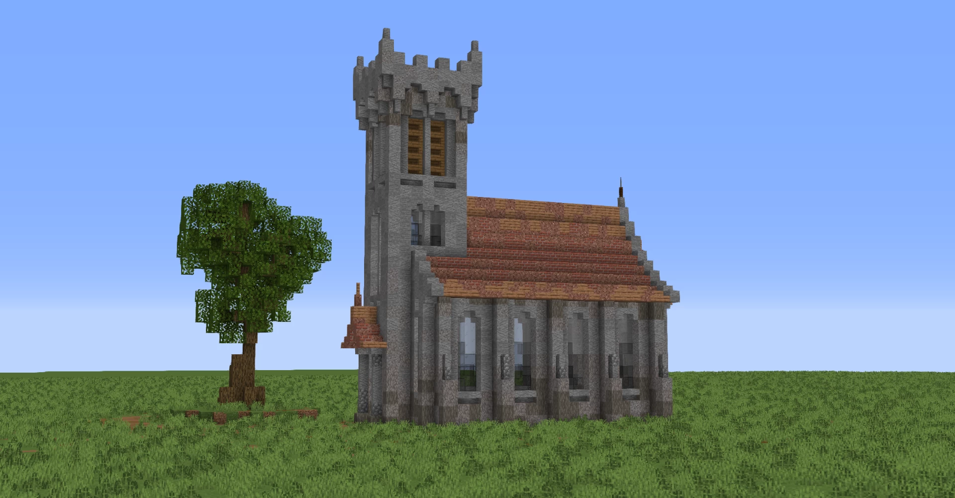 minecraft medieval church