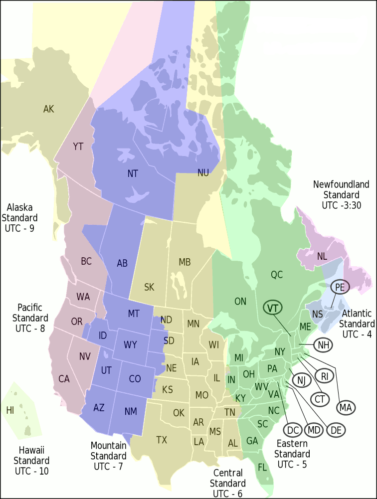 time zone for nova scotia