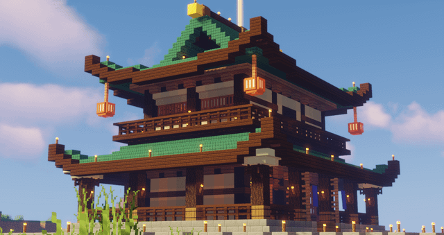 japanese temple minecraft