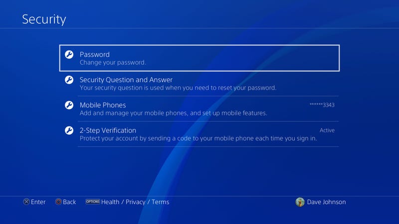 forgot ps4 password