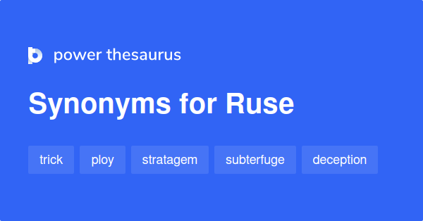 ruse thesaurus