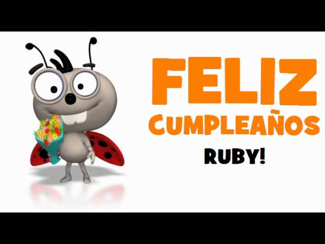 feliz cumpleaños ruby