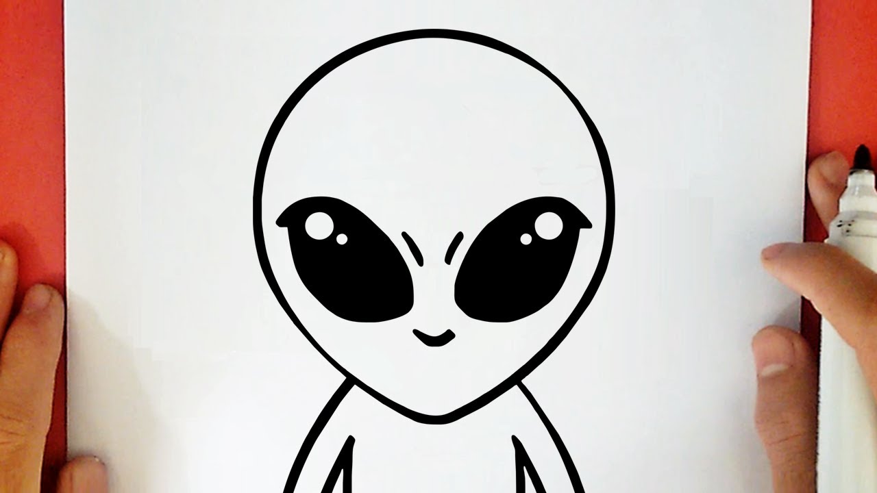 dibujos de aliens faciles