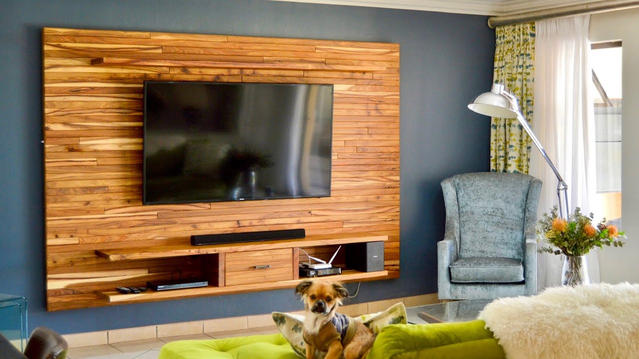 tv wall unit diy