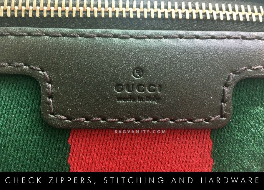 how to tell if a gucci purse is real