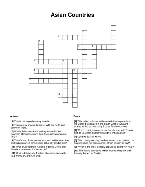 ancient country in asia minor crossword