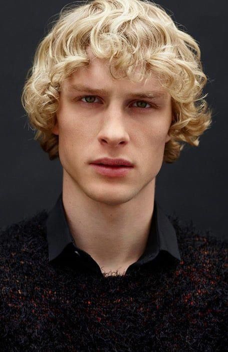 men with curly blonde hair