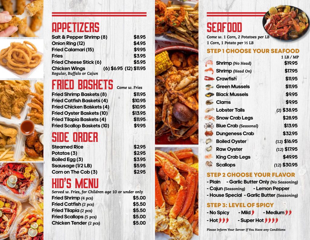 seafood shack carrabelle menu