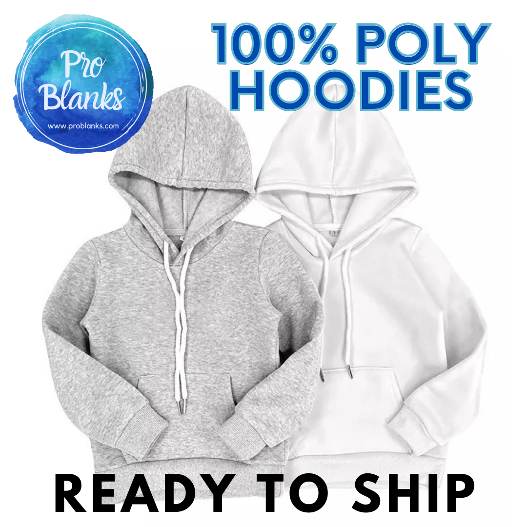 100 polyester hoodies for sublimation