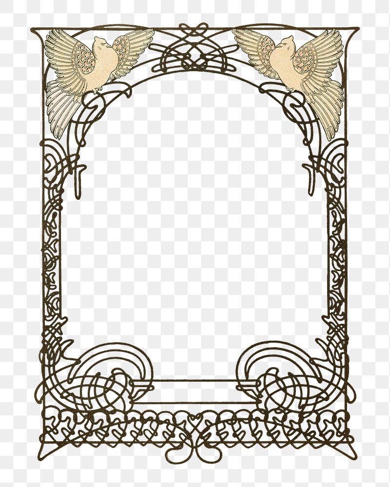 art nouveau frame