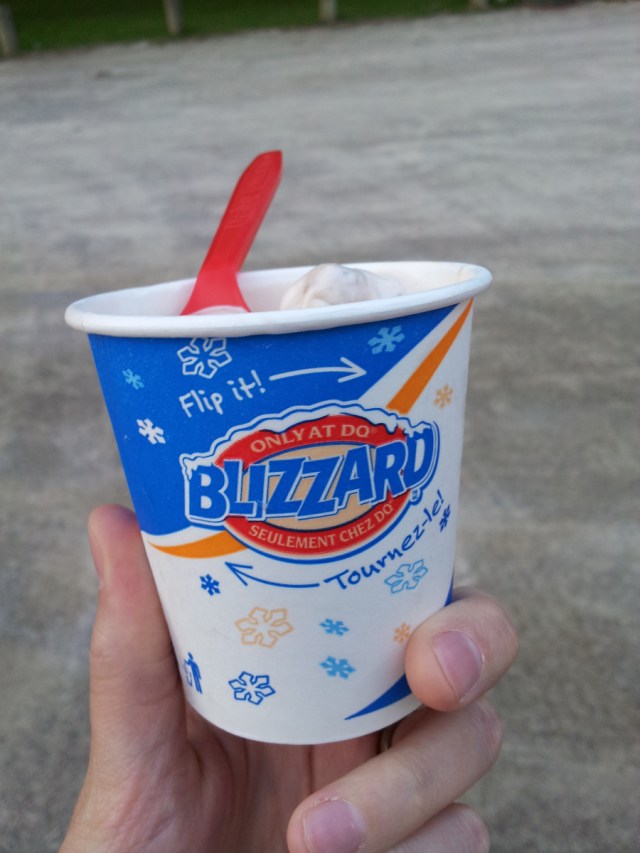 how many ounces is a mini blizzard