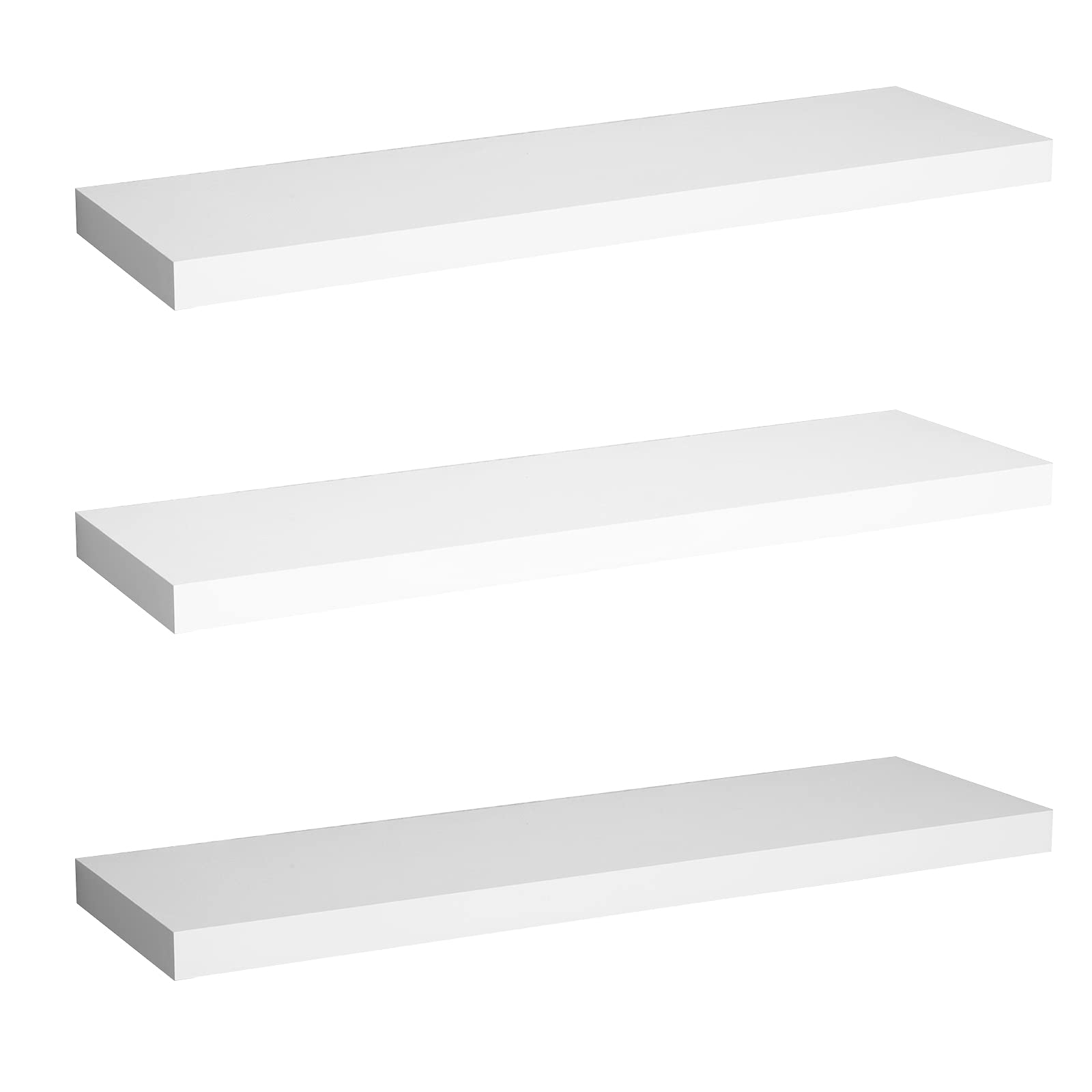 white floating shelves 100cm