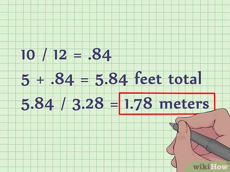 convert 5ft 4 inches to meters