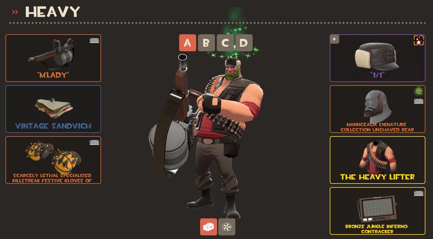 tf2 cosmetics heavy