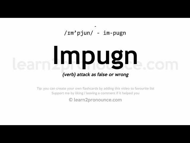 impugn definition