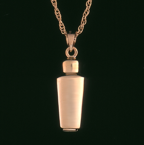 14k gold urn pendant