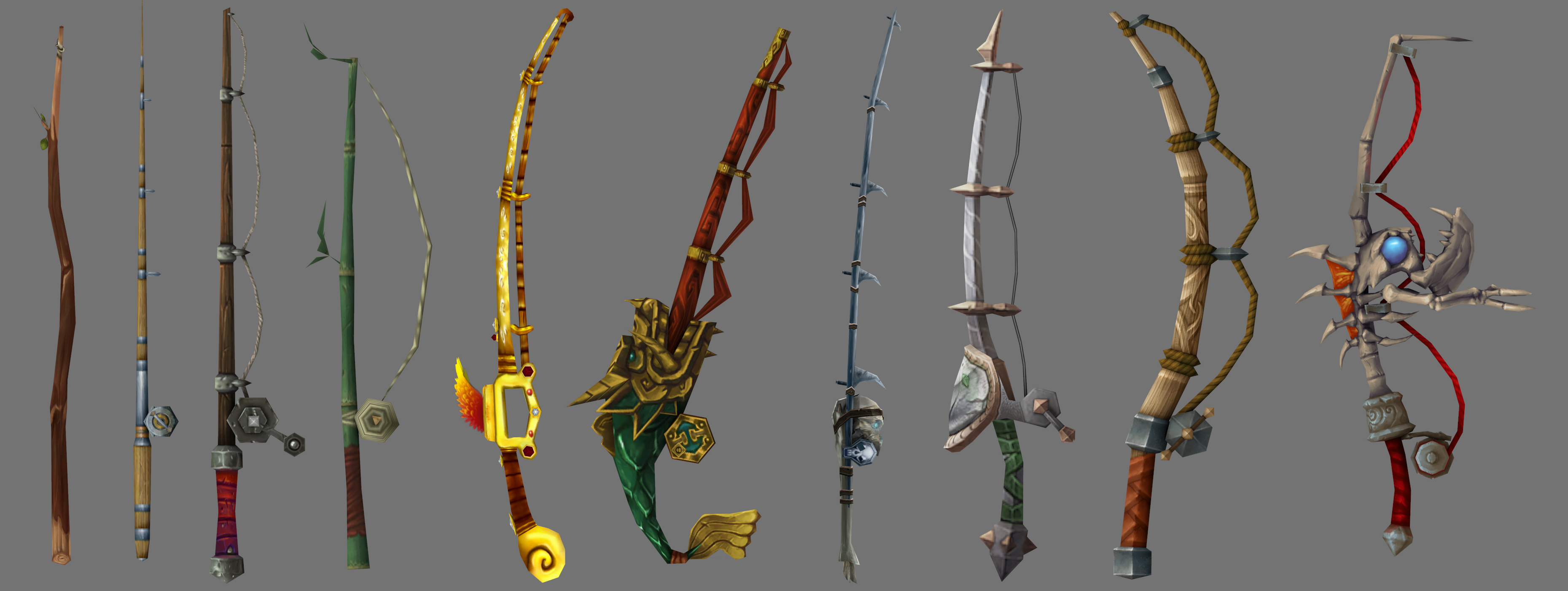 world of warcraft fishing poles