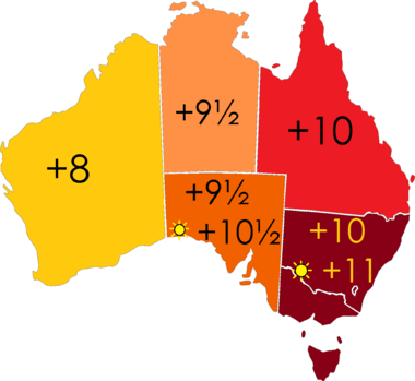 australian eastern standard time zone