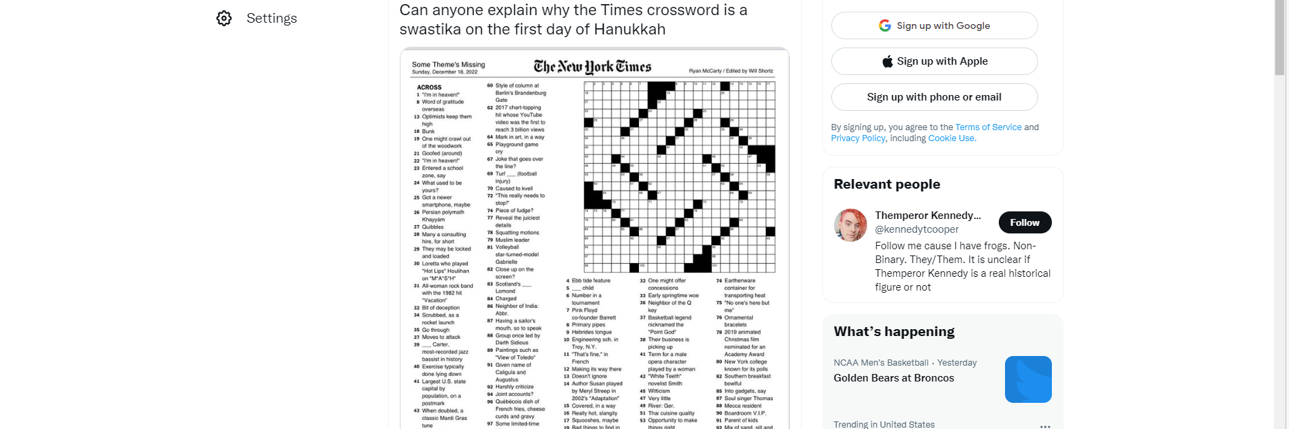 harshly crossword