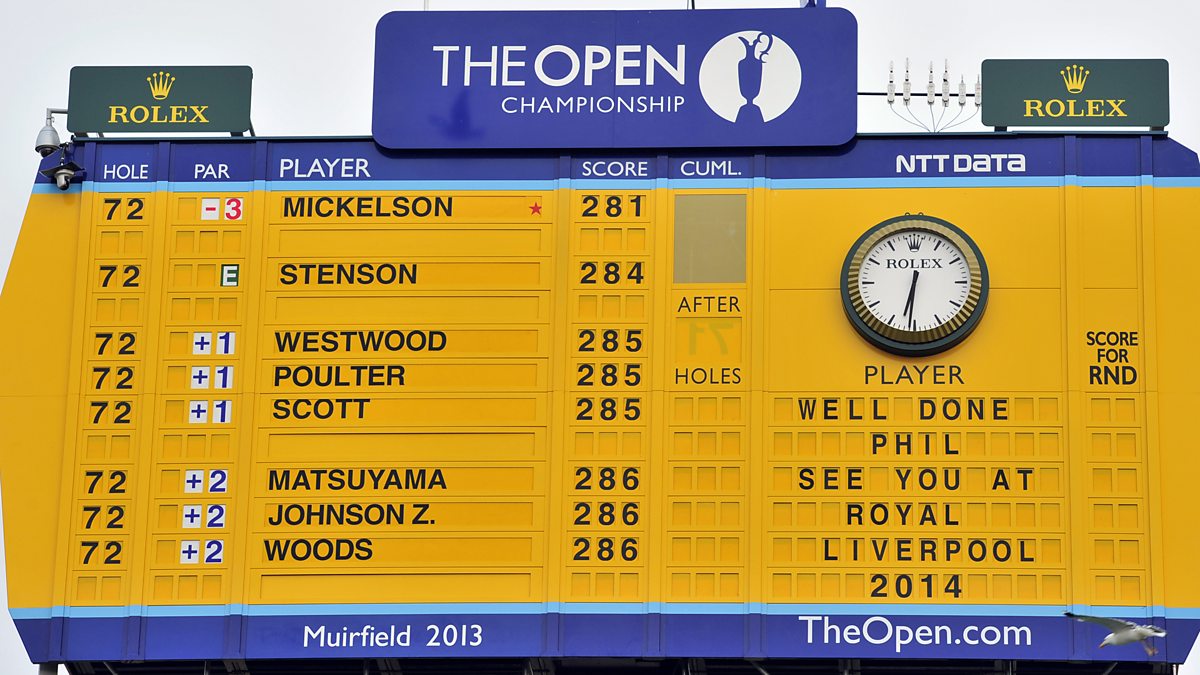 bbc golf leaderboard