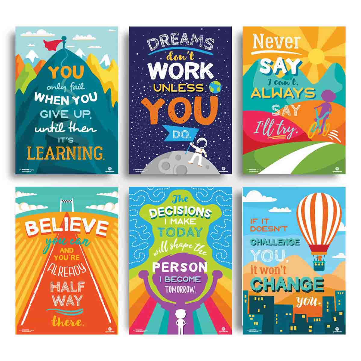 inspirational classroom posters