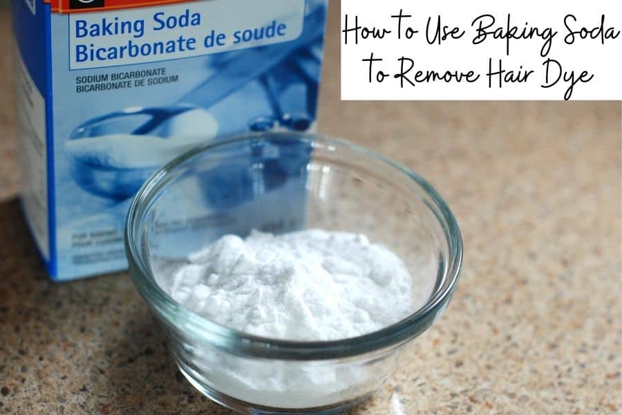 baking soda for removing hair dye