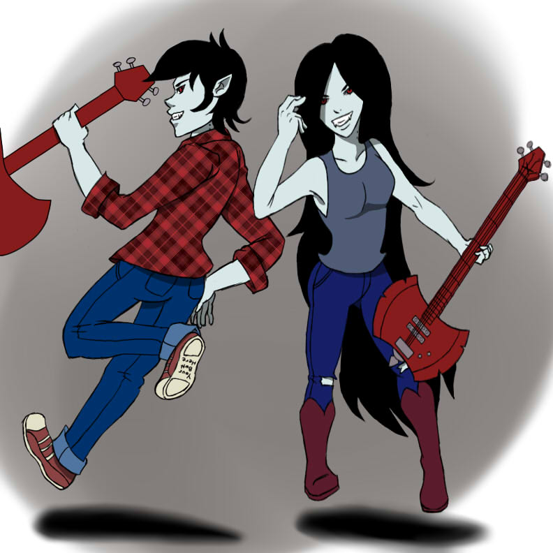 adventure time marceline and marshall lee