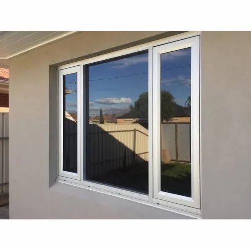 white sliding window