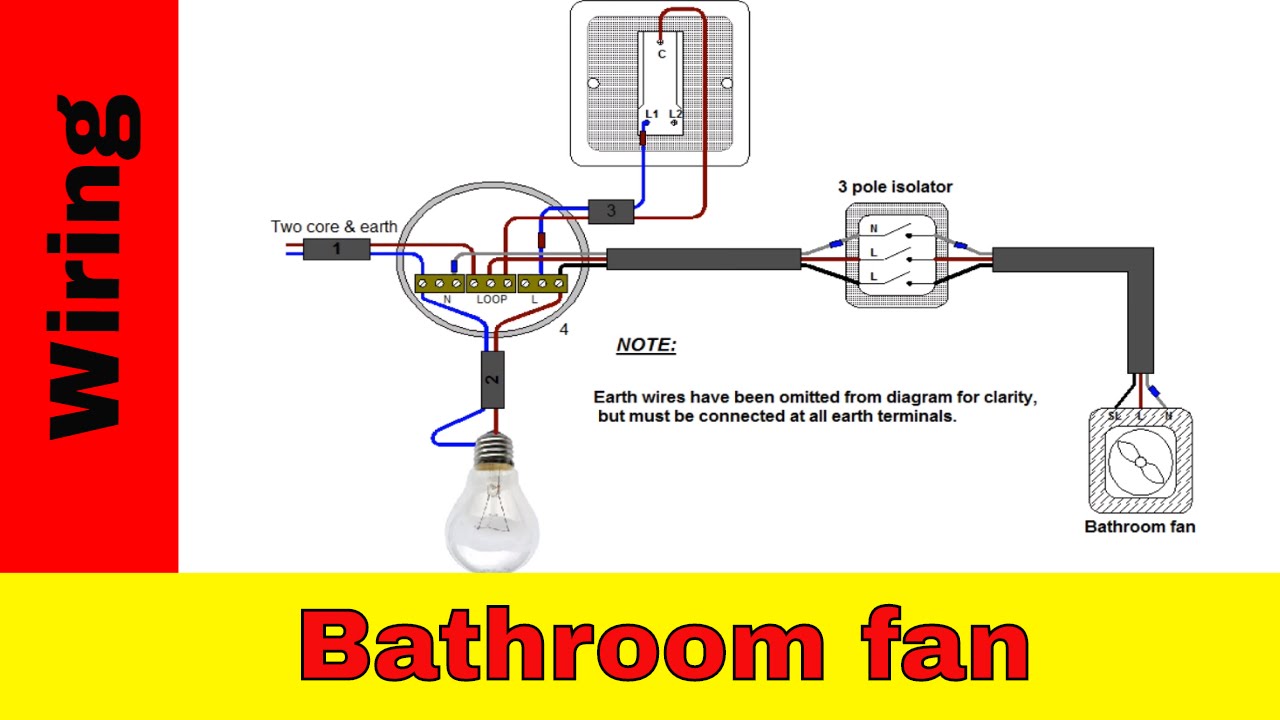 how to wire an extractor fan to light switch